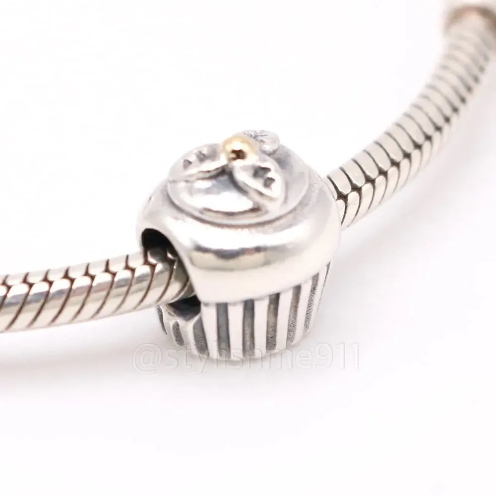 Authentic PANDORA Retired Cupcake Charm - 790417